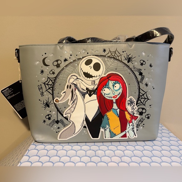 Loungefly Handbags - Loungefly Disney The Nightmare Before Christmas Jack, Sally, & Zero tote bag